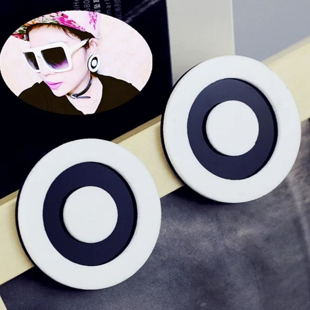 NWOT Circular Acrylic Earrings